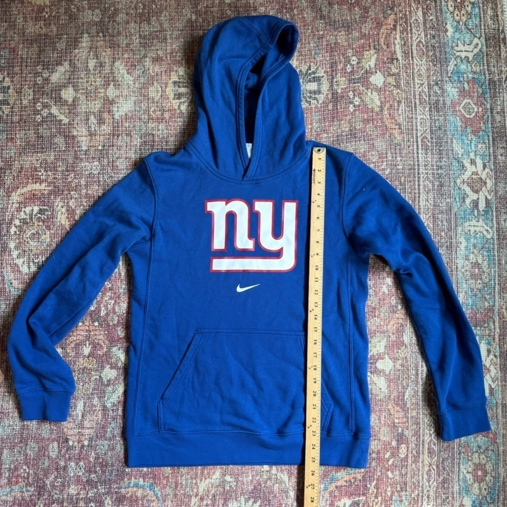 Nike Boys XL 18/20 Blue NY Giants Hoodie Sweatshirt